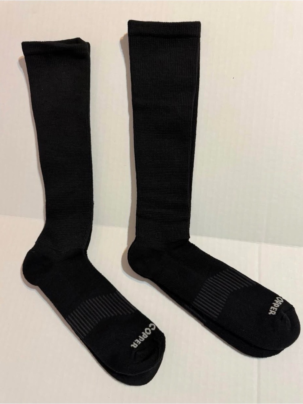 Men's Black Tommie Copper Crew Socks Large - Comfort Fit